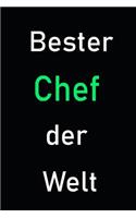 Bester Chef der Welt: Notizbuch für Chef / mit 120 linierten Seiten