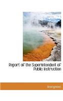 Report of the Superintendent of Public Instruction