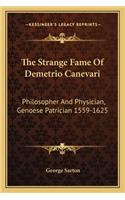 The Strange Fame of Demetrio Canevari