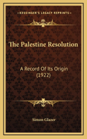 The Palestine Resolution