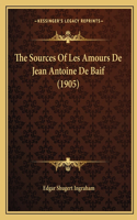 Sources Of Les Amours De Jean Antoine De Baif (1905)