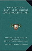 Gedichte Von Karoline Christiane Louise Rudolphi (1781)