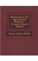 Mathematics for Agricultural Students