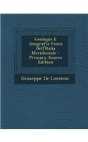 Geologia E Geografia Fisica Dell'italia Meridionale