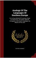 Analogy of the Languages of Southern Europe