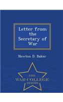 Letter from the Secretary of War - War College Series
