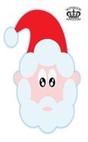 Notebook Kingdom: Santa Journal/Diary, Blank Paper, 100 Pages, 5x8, Composition Book, Cartoon Santa