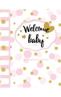 Baby Shower Guest Book with Gift Log