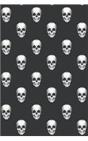 Notes: Skulls / Medium Size Notebook with Lined Interior, Page Number and Daily Entry Ideal for Organization, Taking Notes, Journal, Diary, Daily Planner