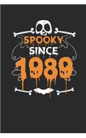 Spooky Since 1989: Graph Paper Notebook / Journal (6" X 9" - 5 Squares per inch - 120 Pages) - Birthday Gift And Halloween Gift Idea