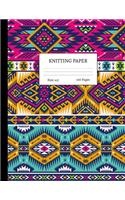 Knitting Paper: Graph Notebook and Journal for Patterns - 4:5 Ratio - 100 pages - Letter Format 8.5"x11" - Cover Design Code 00072