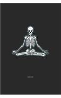 Namaste Yoga Lotus Skelet: KALENDER 2020/2021 mit Monatsplaner/Wochenansicht mit Notizen und Aufgaben Feld! Für Neujahresvorsätze Halloween Horrorfilm, Yoga Metal, Fans A5 (6x