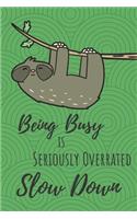 Being Busy is Seriously Overrated, Slow Down
