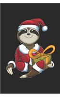 Christmas Animal - Sloth: Blank Lined Notebook / Journal (6 X 9 -120 Pages) - Christmas Gift Idea