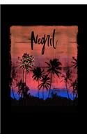 Negril: Jamaica Christmas Notebook With Lined College Ruled Paper For Taking Notes. Stylish Tropical Travel Journal Diary 6 x 9 Inch Soft Cover. For Home, W