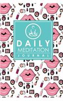 Daily Meditation Journal: Meditation Journaling, Mindfulness Journal Adults, Meditation Notebook Journal, Mindfulness Planner, Cute Cosmetic Makeup Cover