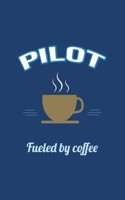Pilot Fueled by Coffee Journal, Blank Sketch Paper: Sketchbook Artist Drawing Notebook (Office & Work Humor)