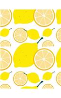 Lemon Notebook: Yellow Fruit Journal Book Ruled Lined Page For Kids Teen Girl Women Lady Men Cooking Lover Cooker Chef Great For Writing Kitchen Diary School Colleg(2 Lemon Notebook)