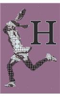 H Monogram Initial Tennis Journal