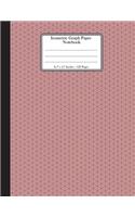 Isometric Graph Paper Notebook. 8.5" x 11" - 120 Pages: Isometric Grid On Brown Cover. Grid of equilateral triangles each measuring 0.28". 3D Design Paper. Suitable for architecture, landscaping or sculpt