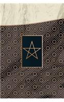 Monogram Pentagram (Neopaganism) Notebook