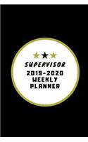 Supervisor 2019-2020 Weekly Planner