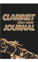 Clarinet Player Music Journal: Music Blank Sheets Notebook for Musicians and Songwriters.(4 Awesome Music Notebooks)