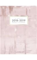 16 Month 2018-2019 Weekly Planner: Daily and Monthly Yearly Schedule Journal Agenda (September 2018 - December 2019) Rose Gold Marble