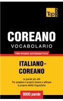 Vocabolario Italiano-Coreano per studio autodidattico - 9000 parole