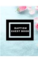 Baptism Guest Book: Memory Message Book with Photo Page & Gift Log for Family, Friends & Guest to Write Wishes & Aspiration and Sign in Use at Baptism, Christenings, Ba