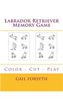 Labrador Retriever Memory Game: Color - Cut - Play