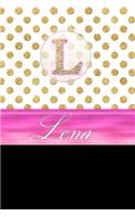 Lena: Personalized Lined Journal Diary Notebook 150 Pages, 6" X 9" (15.24 X 22.86 CM), Durable Soft Cover