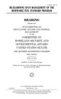 Re-examining EPA's management of the Renewable Fuel Standard Program