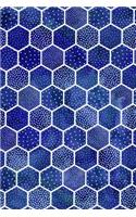 Bullet Journal Notebook Polka Dots and Hexagons Pattern 12