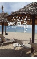 Numbers don't lie: 6x9 Inch Lined Accounts Journal - Beach