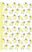 Journal: Baby Sheep (Yellow) 6x9 - Lined Journal - Writing Journal with Blank Lined Pages