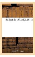 Budget de 1832