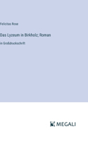 Das Lyzeum in Birkholz; Roman: in Großdruckschrift