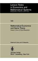 Mathematical Economics and Game Theory