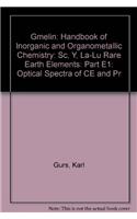 Gmelin: Handbook of Inorganic and Organometallic Chemistry