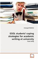 ESOL students' coping strategies for academic writing at university