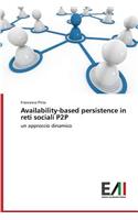 Availability-based persistence in reti sociali P2P
