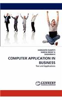 Computer Application in Business