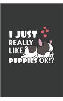 I Just Really Like Puppies OK?: 6x9 Inch Journal Diary Notebook 110 Blank Lined Pages Cute Puppy Gift