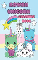 Kawaii Unicorn coloring Book