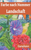 Farbe nach Nummer Landschaft Erwachsene: Jumbo Adult Farbe nach Zahlen Großdruck Farbe nach Zahlen Sammlung Landschaften, Landszenen, Nationalpark, schöne Blume, Wald, Schmetterling und meh