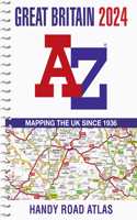 Great Britain A-Z Handy Road Atlas 2024 (A5 Spiral)