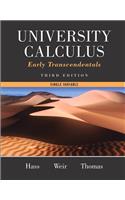 University Calculus: Early Transcendentals, Single Variable