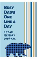 Busy Dad's One Line A Day Three Year Memory Journal