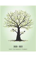 Three Year Monthly Planner 2020-2022